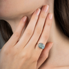 Ring, Labradorite, White Gold