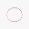 Move Uno Pavé Flex Bangle MM Pink Gold Diamond Bracelet