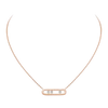 Move Classique Ciselé necklace Pink Gold Diamond Necklace