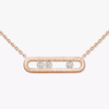 Move Classique Ciselé necklace Pink Gold Diamond Necklace