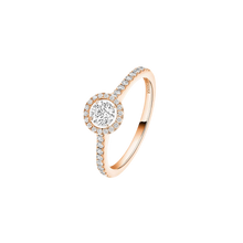 Joy Brilliant Cut Diamond 0.25ct Pink Gold Diamond Ring