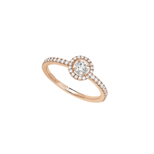  Pink Gold Diamond Ring Joy Brilliant Cut Diamond 0.25ct
