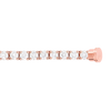 18k pink gold diamond line bracelet