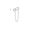 Boucles d'oreilles chaîne et puce Move Uno