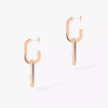 Move Link Pink Gold Diamond Earrings