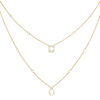 Yellow Gold Diamond Necklace My Twin 2 Rows