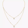 My Twin two-row necklace Yellow Gold Diamond Necklace