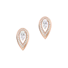 Boucles d'oreilles Fiery 0,25ct Boucles d'oreilles Diamant Or Rose