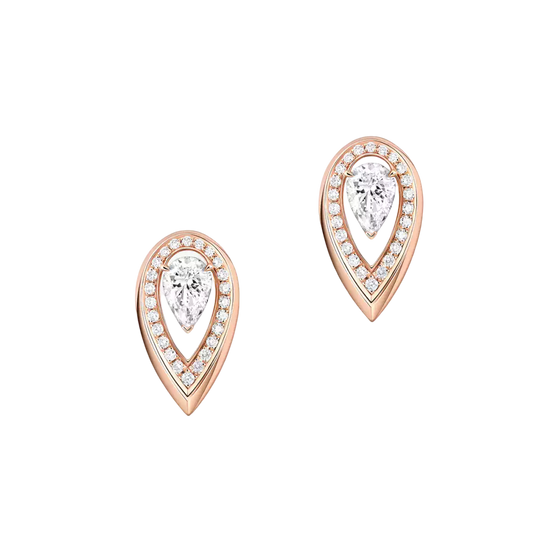 Boucles d'oreilles Fiery 0,25ct Boucles d'oreilles Diamant Or Rose