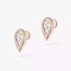 Boucles d'oreilles Fiery 0,25ct Boucles d'oreilles Diamant Or Rose