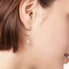 Yellow Gold Essentials Hoop Earring