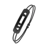 Move Titanium black cord bracelet, large model