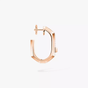 Moderniste single pavé earring, medium model Moderniste single diamond earring in pink gold