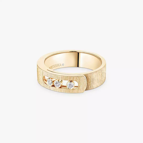 Move Noa Ciselé Yellow Gold Diamond Ring