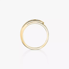 Bague Move Noa ciselée, petit modèle Bague diamant en or jaune ciselé Move Noa