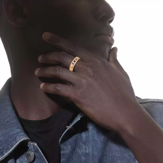 Move Noa Ciselé Yellow Gold Diamond Ring