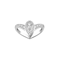  Bague Fiery 0,10ct Bague Diamant Or Blanc