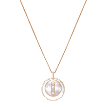  Collier Diamant Or Rose Lucky Move MM Nacre blanche
