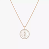 Collier nacre blanche Lucky Move MM Collier Diamant Or Rose