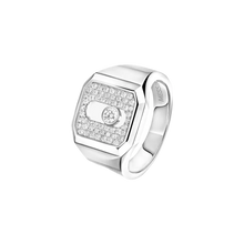  Chevalière pavée Move Joaillerie Bague Diamant Or Blanc