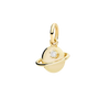 Yellow Gold & White Diamond Planet Charm