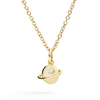 Yellow Gold & White Diamond Planet Charm