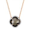 Necklace, Smoky Quartz, Diamonds, Rose Gold