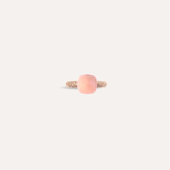 Bague Nudo Quarzo Rosa Classic