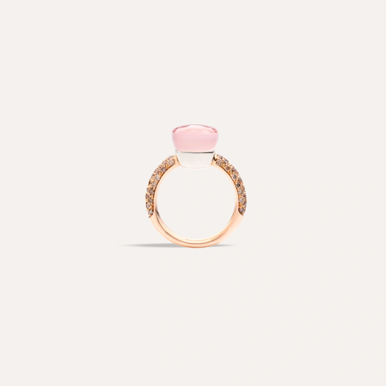 Bague Nudo Quarzo Rosa Classic