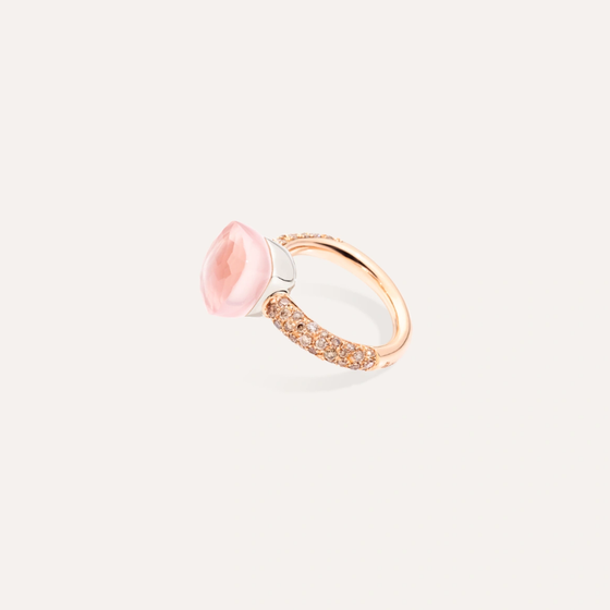 Bague Nudo Quarzo Rosa Classic