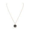 Lucky Move MM Onyx Pink Gold Pink Gold Diamond Necklace