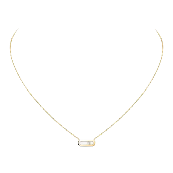Move Uno Yellow Gold Diamond Necklace