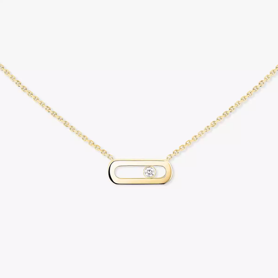 Move Uno Yellow Gold Diamond Necklace