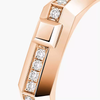 Moderniste pavé ring, small model Moderniste ring in 18-karat rose gold, featuring brilliant-cut pavé diamonds.