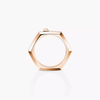 Moderniste pavé ring, small model Moderniste ring in 18-karat rose gold, featuring brilliant-cut pavé diamonds.