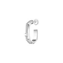  Moderniste pavé single hoop earring SM White Gold Diamond Earrings