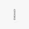 Moderniste single pavé earring, small model