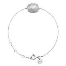  Bracelet, Grey Moonstone, White Gold