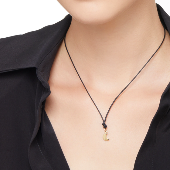 Yellow Gold Moon Charm