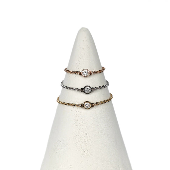 Bague Le Lien Diamant Blanc