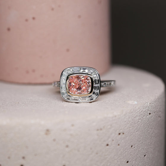 Bague Diamant Rose