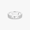Alliance pavée Move Joaillerie Bague Diamant Or Blanc