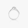 Joy pear-cut solitaire ring, small model Joy diamond ring in white gold