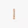 Moderniste single pavé earring, small model