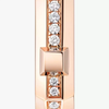 Moderniste pavé single hoop earring SM Pink Gold Diamond Earrings