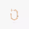 Moderniste single pavé earring, small model