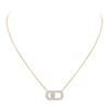 So Move pavé necklace Yellow Gold Diamond Necklace
