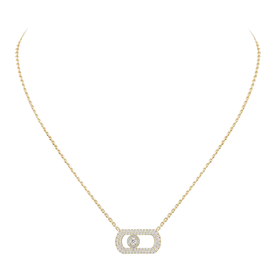 Collier pavé So Move Collier Diamant Or Jaune