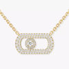 So Move pavé necklace Yellow Gold Diamond Necklace