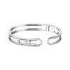 Move 10th Bangle White Gold Diamond Bracelet